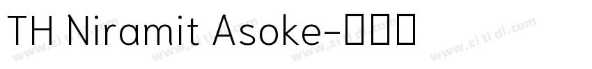 TH Niramit Asoke字体转换